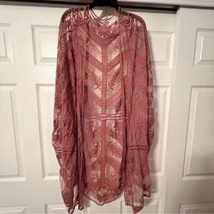 Elegant Lace Kimono Cardigan